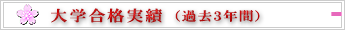 平成24年 大学合格実績
