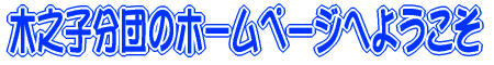 木之子分団のホームページへようこそ